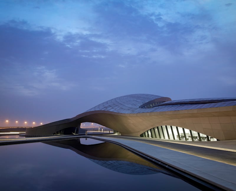 Beeah Headquarters in Sharjah, which was designed by Zaha Hadid Architects. Photo: Matthews Southwest