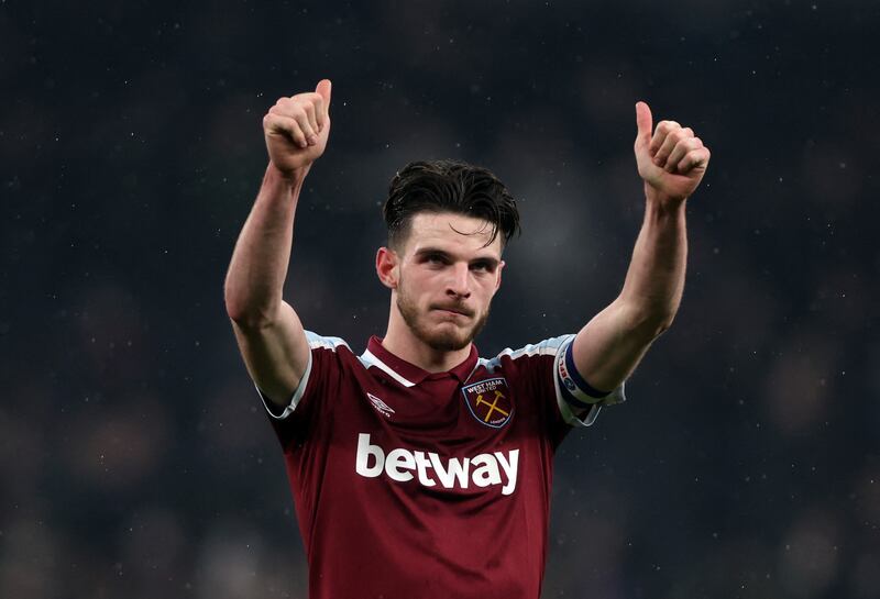 Declan Rice 8 – A lively performance all game. Combative in defence and creative in attack. As captain, he rallied West Ham in search of a second-half equaliser. Reuters