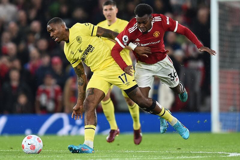 Ivan Toney - 5, Headed a good chance over, but put in a lot of work and linked play well at times. Made a complete mess of his strike after spinning around the back. Saw a decent shot well saved by De Gea, but didn’t manage to connect with Eriksen’s cross in the latter stages. EPA