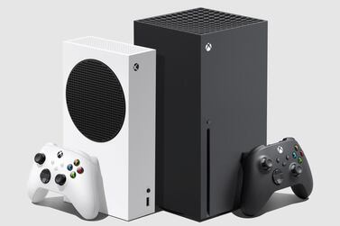 Xbox Series XIS - Microsoft's next generation gaming consoles are seen in this handout image dated September 2020. Microsoft/Handout via REUTERS THIS IMAGE HAS BEEN SUPPLIED BY A THIRD PARTY. MANDATORY CREDIT. NO RESALES. NO ARCHIVES