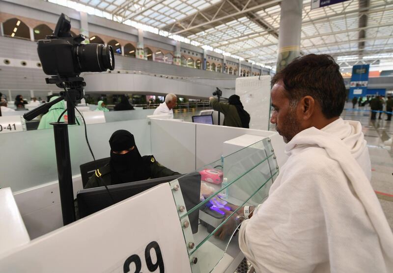 Pilgrims require a special Hajj visa to enter Saudi Arabia. AFP