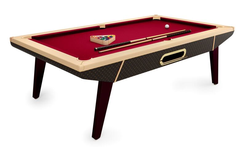 Louis Vuitton's new billiards table. Courtesy Louis Vuitton
