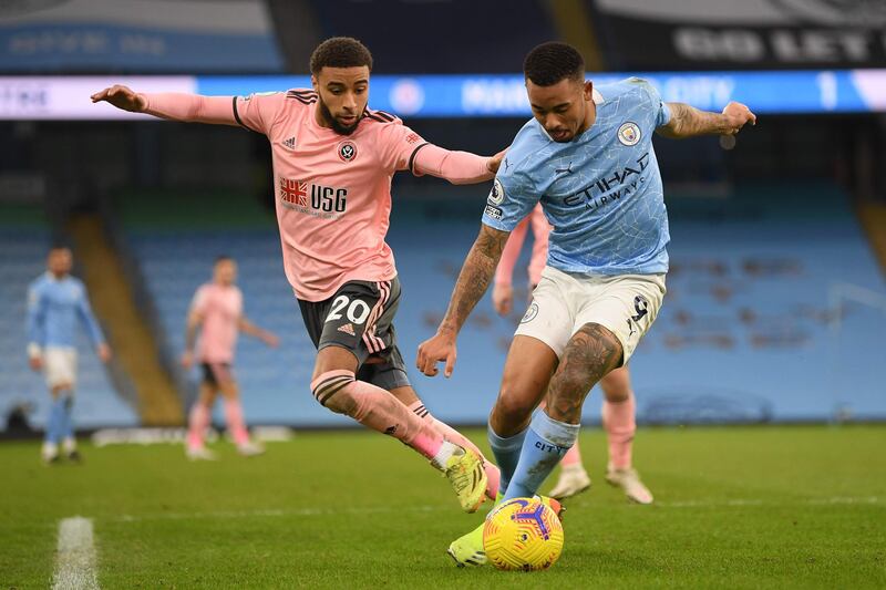 Jayden Bogle – 6. Stuck to his task against Bernardo Silva, but Torres did get the better of him a number of times, including for the opener. Miscued a shooting chance in the second half. AFP