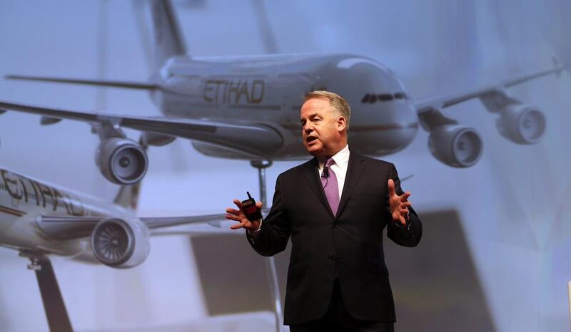 Etihad Airways chief executive James Hogan. Karim Sahib / AFP