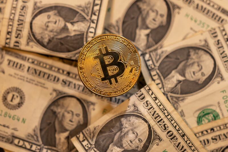 Bitcoin has shed about $21,000 since hitting a record on November 10. Photo: Reuters