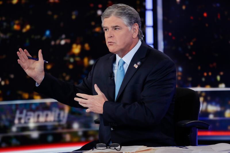 Fox News host Sean Hannity sent text messages to the White House during the January 6 insurrection. AP