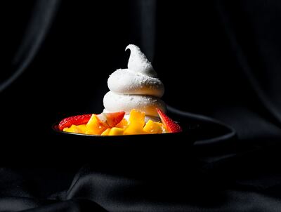 A limited-edition soft-serve with mango, strawberry and coconut flakes from pop-up Dolci by Gia. Gia