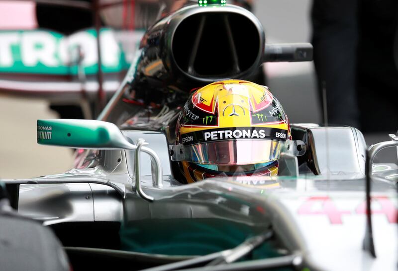 F1 - Formula One - British Grand Prix 2017 - Silverstone, Britain - July 15, 2017   Mercedes' Lewis Hamilton in action   REUTERS/Jason Cairnduff