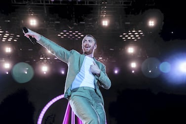 Pop singer Sam Smith will perform an online show to raise funds for UK charities. Victor Besa / The National