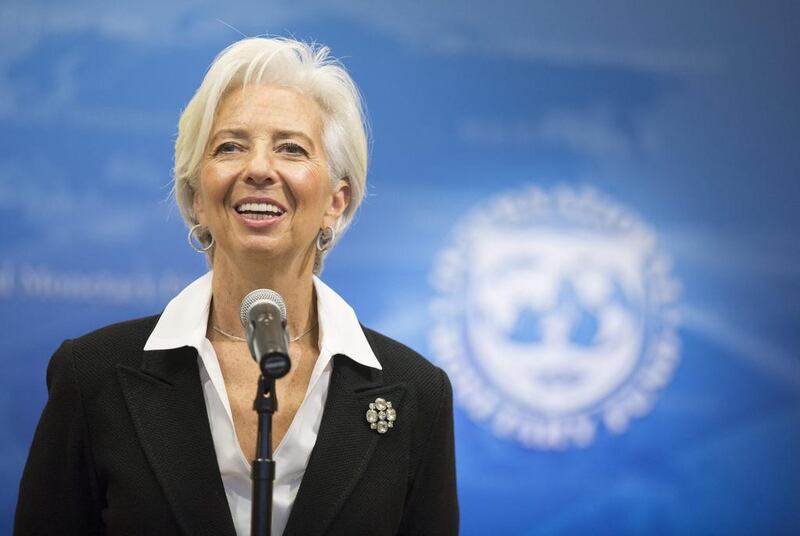 IMF managing director Christine Lagarde has urged the UAE to 'continue consolidating its finances at a pace that minimises the impact on growth.' Stephan Jaffe / EPA