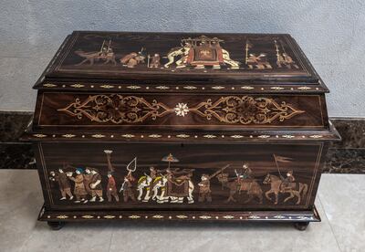 Two delicate chest of drawers made of rosewood have been imported from India. Victor Besa / The National