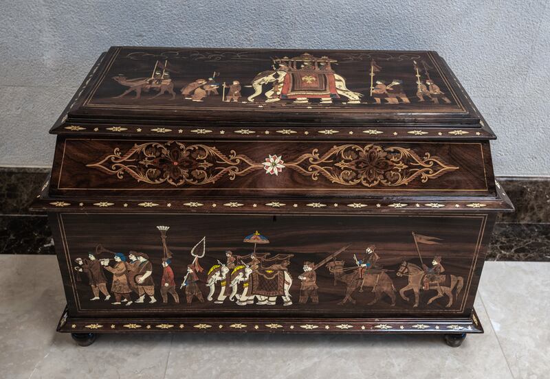 Two other chests are estimated to date back to the era of the Mughal Empire.