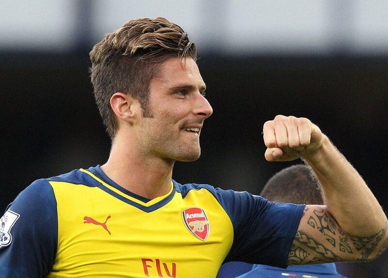 Centre forward: Olivier Giroud, Arsenal. Came off the bench to transform the game at Everton. The Frenchman deserved his last-minute equaliser. (Photo: Lindsey Parnaby / AFP)