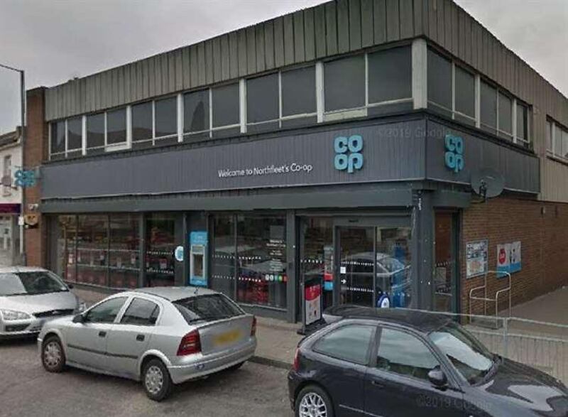 The attack took place at Co-Op supermarket in Gravesend, south-east England. Google Street View