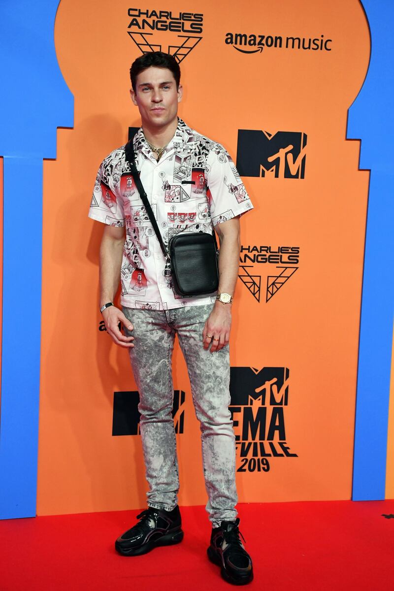 Joey Essex attends the MTV EMAs 2019 on November 3, 2019 in Seville, Spain. EPA