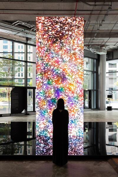 'Datamonolith_AI' was conceived by regional new media studio Ouchhh. Courtesy ICD Brookfield Place