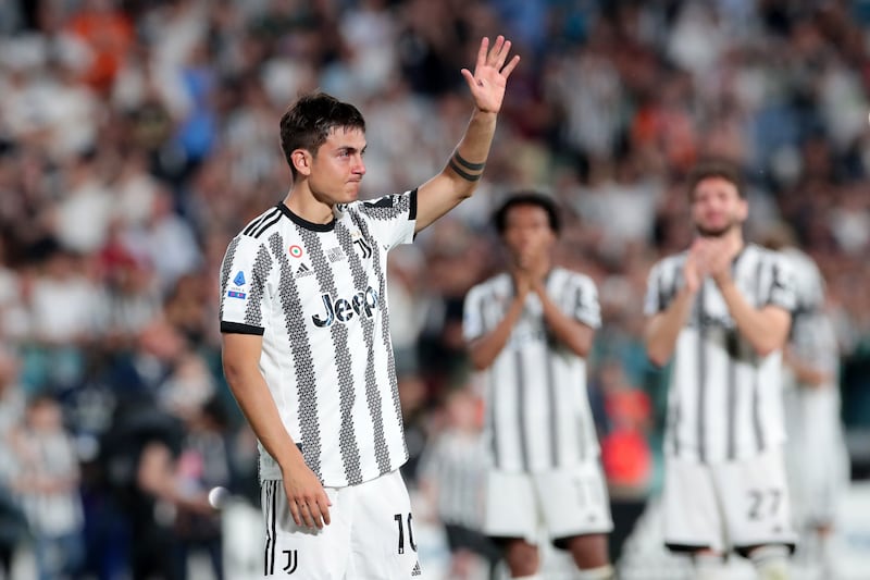 Paulo Dybala of Juventus acknowledges the fans. Getty Images