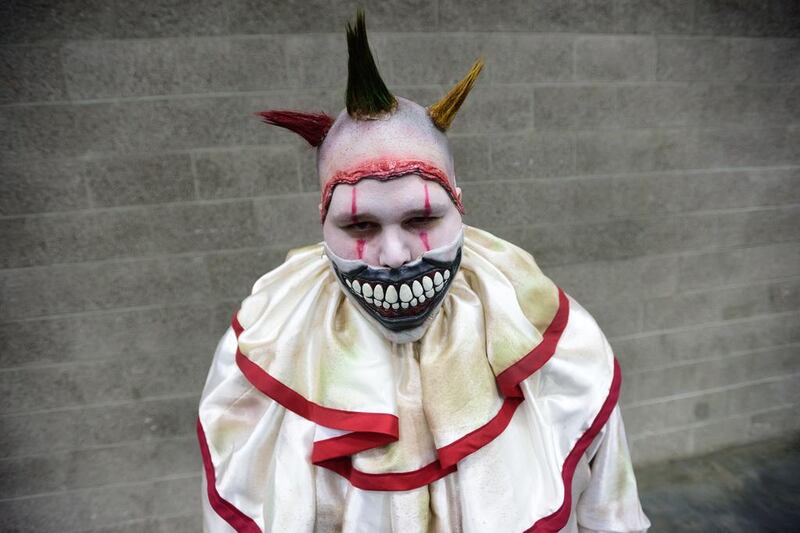 A scary clown at Wizard World Comic Con in Portland, Oregon in February. Alex Milan Tracy