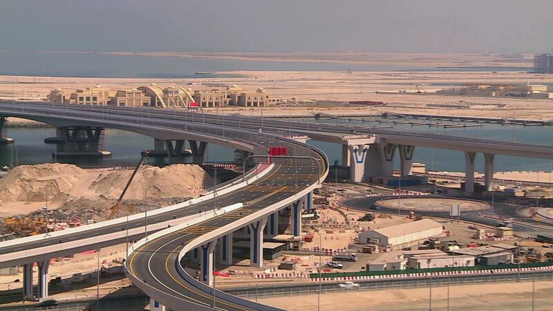 Five new bridges leading to the entrance of the man-made Deira Islands have opened to traffic. Courtesy: Dubai RTA