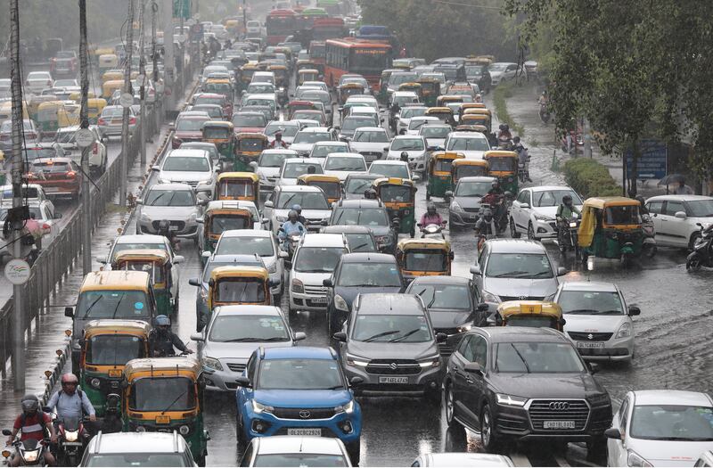Each year tens of thousands of people in India are killed in road crashes caused by speeding and reckless driving. EPA