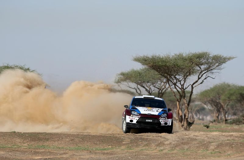 The Dubai International Rally, the finale to the 2014 FIA Middle East Championship, is Sheikh Khalid Al Qassimi's last chance to catch his rival, Qatar's Nasser Al Ittiyah, pictured, for the Merc title. Courtesy Dubai International Rally
