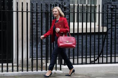 File photo dated 27/10/21 of Foreign Secretary Liz Truss leaving Downing Street, London, after attending a Cabinet meeting. In a poll of Conservative Party members Liz Truss has been elected as the new party leader, and will become Prime Minister for Britain. Issue date: Tuesday September 6, 2022.