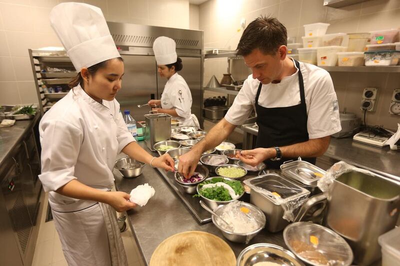The Danish chef Henrik Yde-Andersen, who specialises in Thai cuisine.  Sammy Dallal / The National
