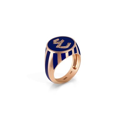Signet ring from the new Khatt collection by Nadine Kanso. Courtesy Nadine Kanso