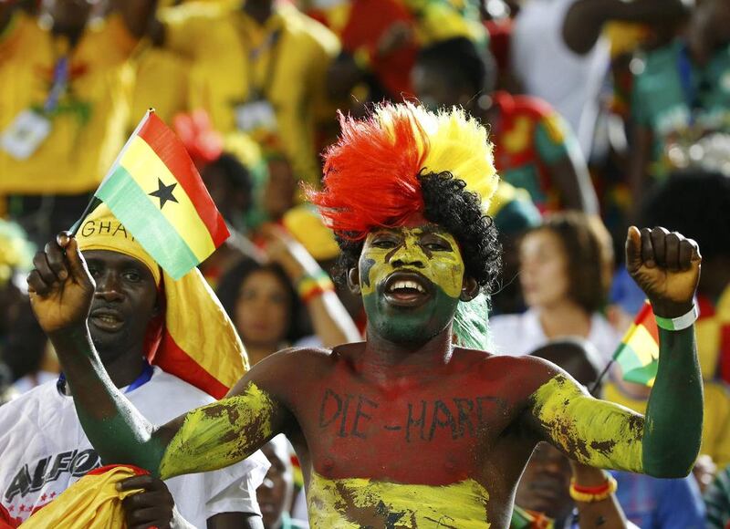 A Ghana fan waits for the kick-off in Natal. Stefano Rellandini / Retuers