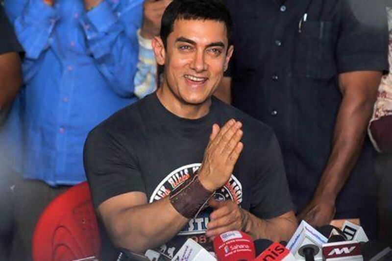 The Bollywood actor Aamir Khan celebrates 25 years in the industry. AFP Photo
