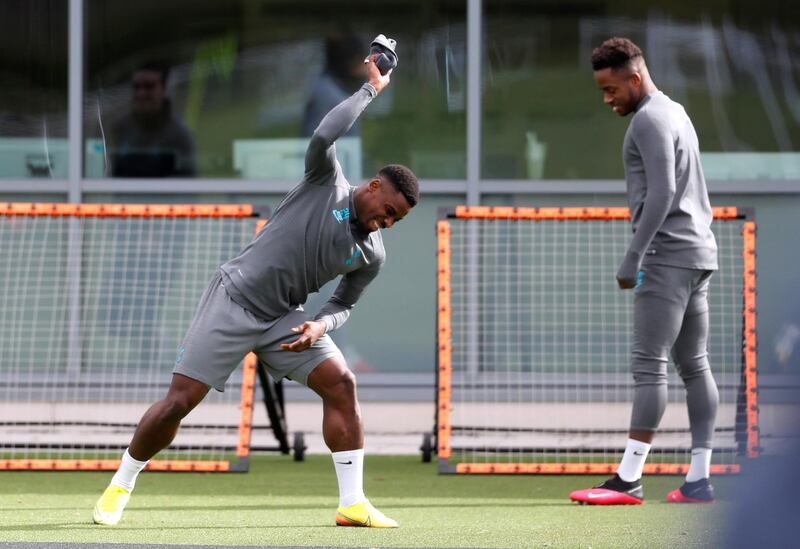 Tottenham Hotspur's Serge Aurier and Ryan Sessegnon. Reuters