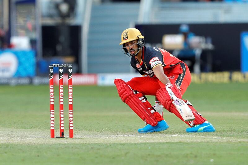 Devdutt Padikkal of Royal Challengers Bangalore taking a single during match 33 of season 13 of the Dream 11 Indian Premier League (IPL) between the Rajasthan Royals and the Royal Challengers Bangalore held at the Dubai International Cricket Stadium, Dubai in the United Arab Emirates on the 17th October 2020.  Photo by: Saikat Das  / Sportzpics for BCCI