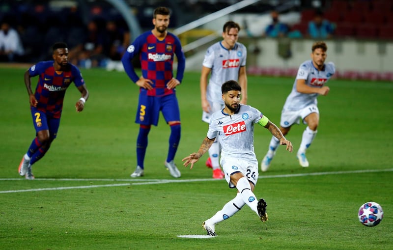 Lorenzo Insigne – 8, Ever threatening from the left wing, especially at set pieces, and was cool as he scored from the spot. EPA