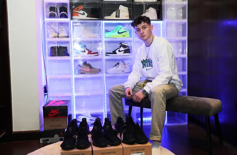 The most valuable trainers the teenager has sold is a pair of Jordan 1 Retro High Dior which he bought for Dh18,000 and sold for Dh33,000