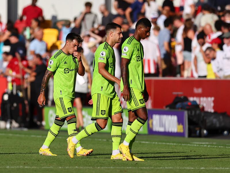 Lisandro Martinez - 1. Up against the far bigger Ivan Toney and Brentford were right onto him. No chance against Mee for the third as Brentford exploited United on set plays.
Horrendous half of football. Reuters