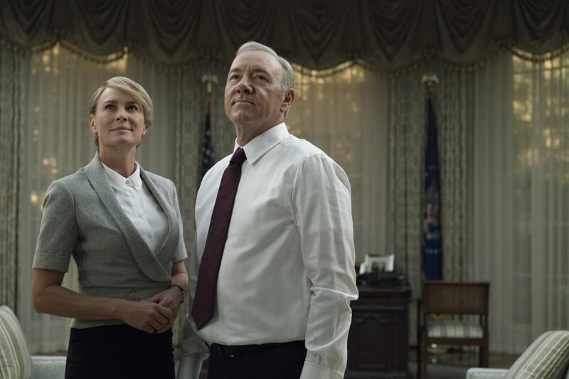 Kevin Spacey and Robin Wright in House Of Cards. David Giesbrecht / Netflix  