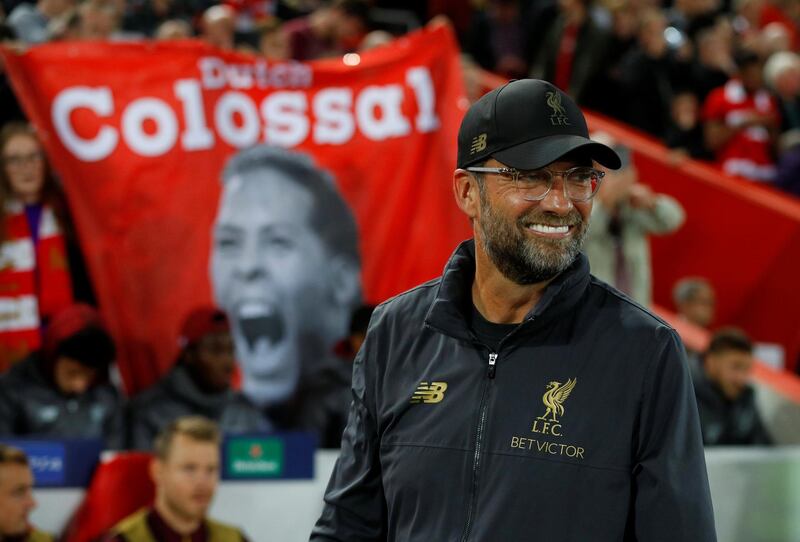 Soccer Football - Champions League - Group Stage - Group C - Liverpool v Paris St Germain - Anfield, Liverpool, Britain - September 18, 2018  Liverpool manager Juergen Klopp  REUTERS/Phil Noble