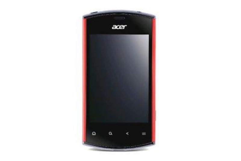 The Liquidmini Ferrari smartphone. Courtesy: Acer