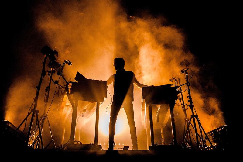 British born Canadian Richie Hawtin of Close performs during the 26th edition of the music festival, A Campingflight to Lowlands Paradise in Biddinghuizen, The Netherlands. EPA