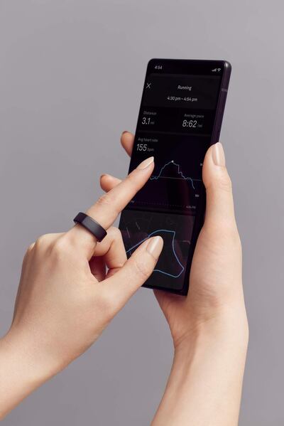 The Oura app gathers data from a user's activities and workouts. Photo: Glucare