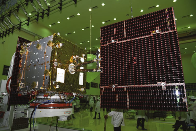 A Microsat-R satellite was launched by India on January 24, 2019 and served as a target for the Mission Shakti test on March 27, 2019. Photo: Ministry of Defence India