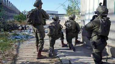 The Israeli army operating in Rafah in the southern Gaza Strip, on May 8.  AFP