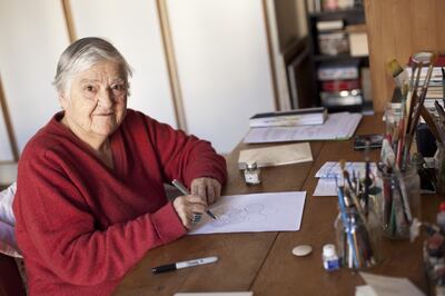 Etel Adnan died in 2021 at the age of 96. Photo: Sfeir-Semler Gallery Beirut