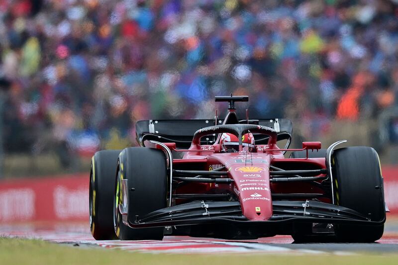 Ferrari's Charles Leclerc had another tough race day. AFP