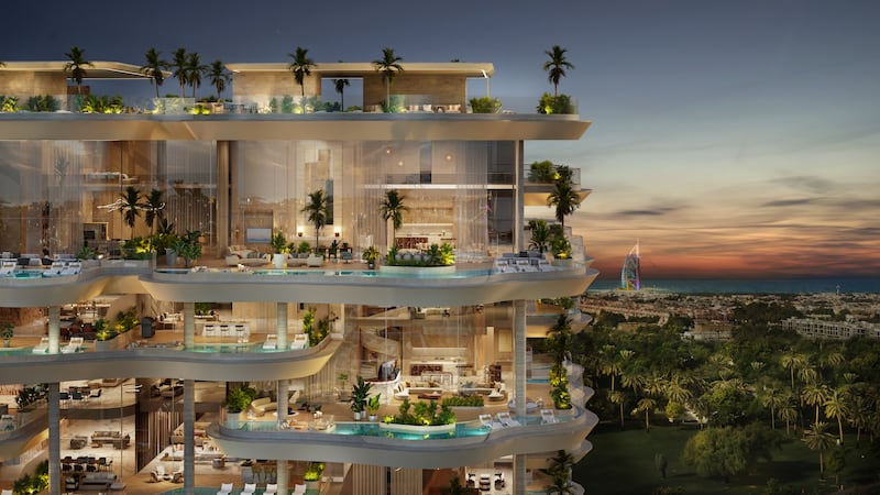 Casa Canal will have a mix of residences, including three-bedroom penthouses, four and five-bedroom villas and six-bedroom mansions. Units are priced between Dh22.5 million and Dh185 million and the project is set to be delivered in late 2025. Photo: AHS Properties