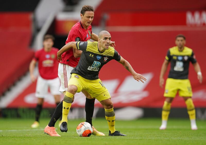 Oriol Romeu - 7: Midfielder lucky to escape punishment for nasty late challenge on Greenwood in first half, but was key performer for the Saints. Reuters