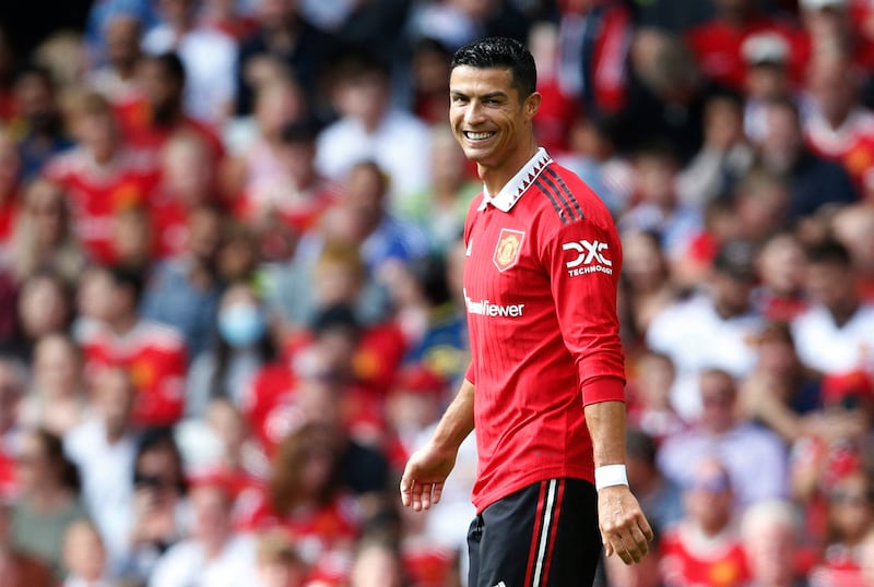 Manchester United's Cristiano Ronaldo during the friendly against Rayo Vallecano at Old Trafford on Sunday, July 31, 2022. Reuters