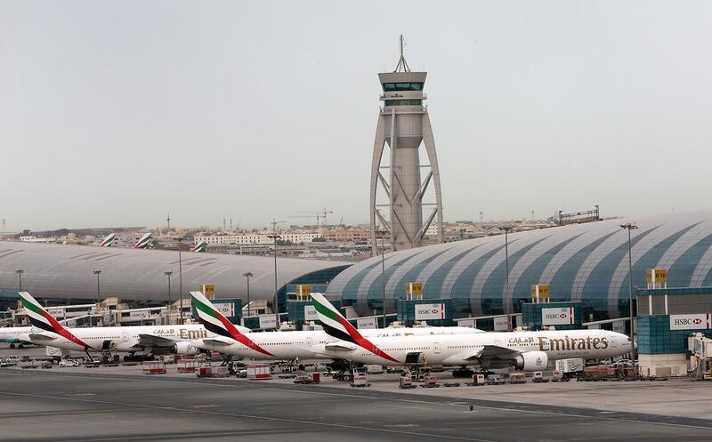 The implementation of a new air traffic management system at Dubai International Airport marks a critical step towards air-traffic efficiency in the Arabian Gulf region. Pawan Singh / The National 