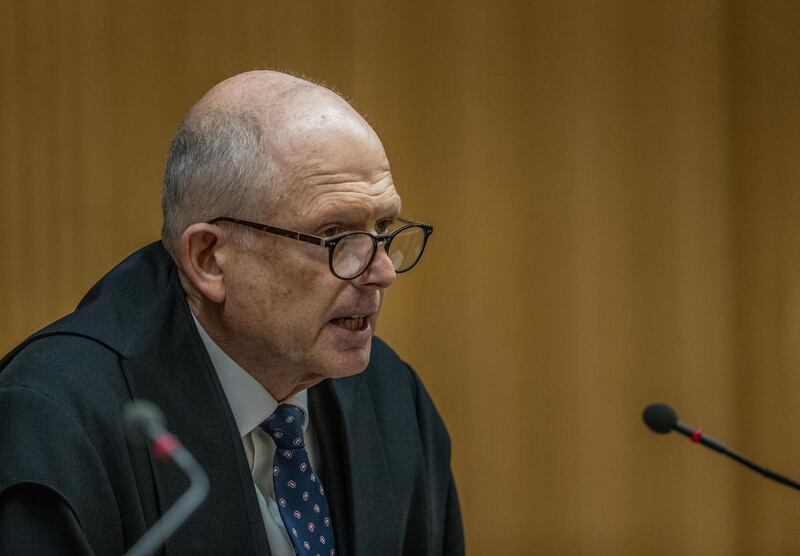 Justice Cameron Mander sentences Christchurch mosque gunman Brenton Tarrant during his sentencing hearing at Christchurch High Court in Christchurch, New Zealand. Getty Images