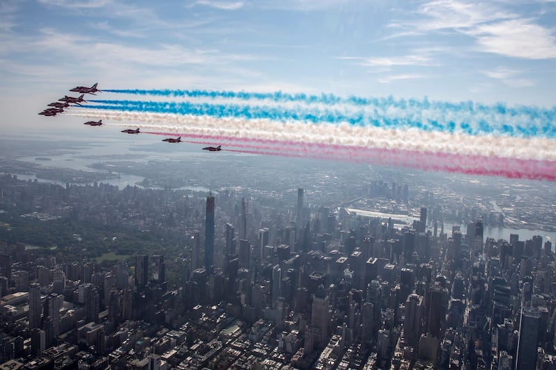 The Red Arrows on a tour of America.